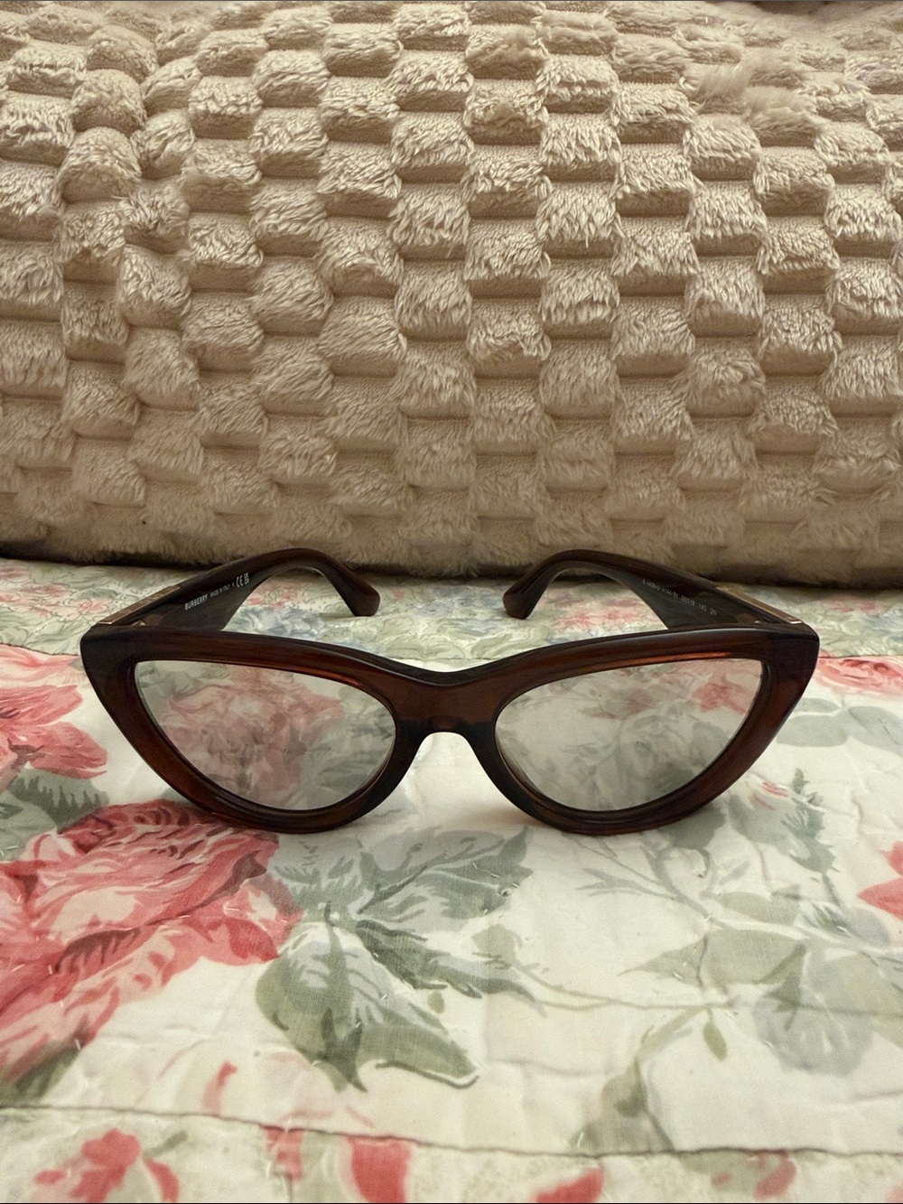 NEW Burberry 0BE4436U Brown Frame Sunglasses with Silver Mirrored Lenses - Picture 4 of 9